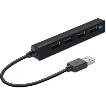 Hub SPEEDLINK SNAPPY slank 480 Mbit/s zwart