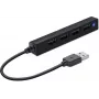 Hub SPEEDLINK SNAPPY slank 480 Mbit/s zwart