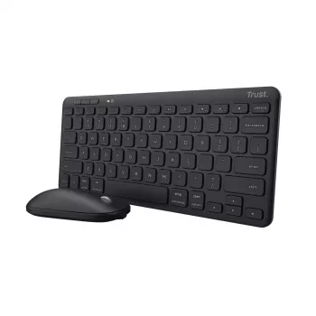 Trust Lyra toetsenbord muis inbegrepen kantoor RF draadloos + Bluetooth QWERTZ Duits zwart
