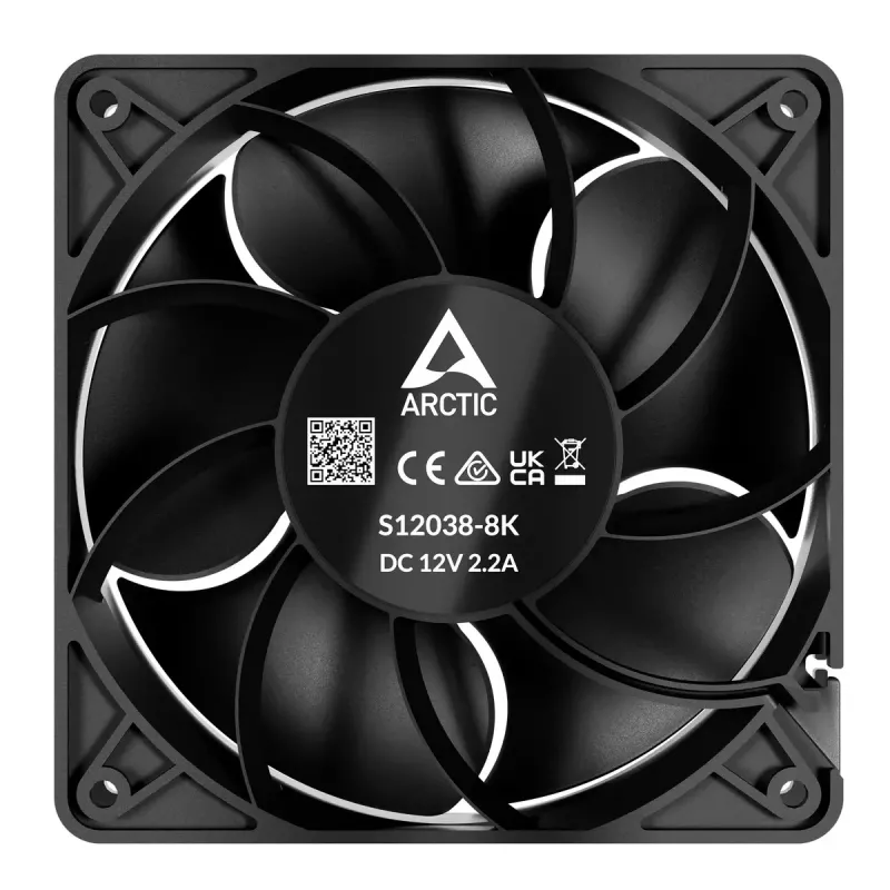 Ventilator ARCTIC S12038-4K 120 mm 4000 tpm serverventilator 3-pack