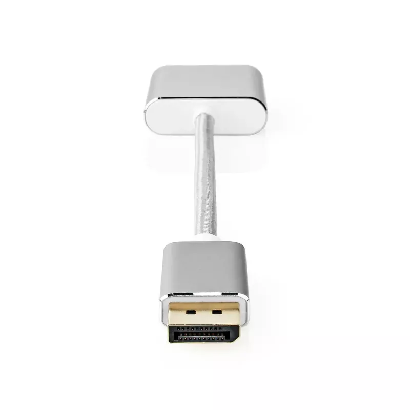 Nedis CCTB37250AL02 videoadapterkabel 0,2 m DisplayPort DVI-D zilver