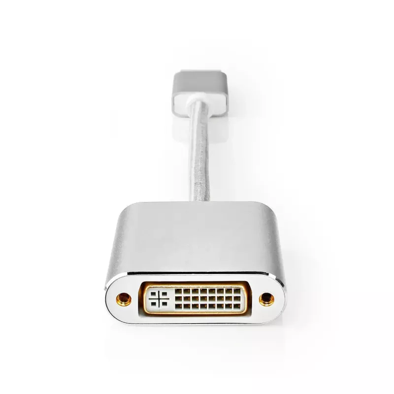 Nedis CCTB37250AL02 videoadapterkabel 0,2 m DisplayPort DVI-D zilver