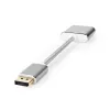 Nedis CCTB37250AL02 videoadapterkabel 0,2 m DisplayPort DVI-D zilver