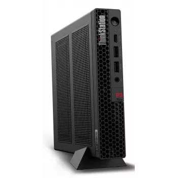 Lenovo ThinkStation P3 Tiny Intel® Core™ i7 i7-14700 64 GB DDR5-SDRAM 1 TB SSD NVIDIA RTX A1000 Windows 11 Pro Mini-pc Workstation Zwart