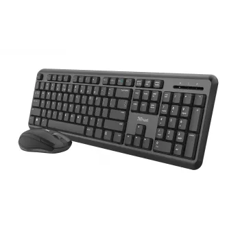 Trust TKM-350 Toetsenbord Muis inclusief Office RF Draadloos QWERTZ Duits Zwart