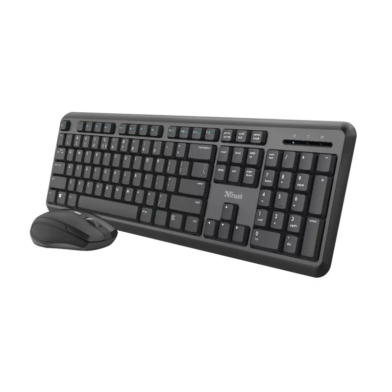 Trust TKM-350 Toetsenbord Muis inclusief Office RF Draadloos QWERTZ Duits Zwart