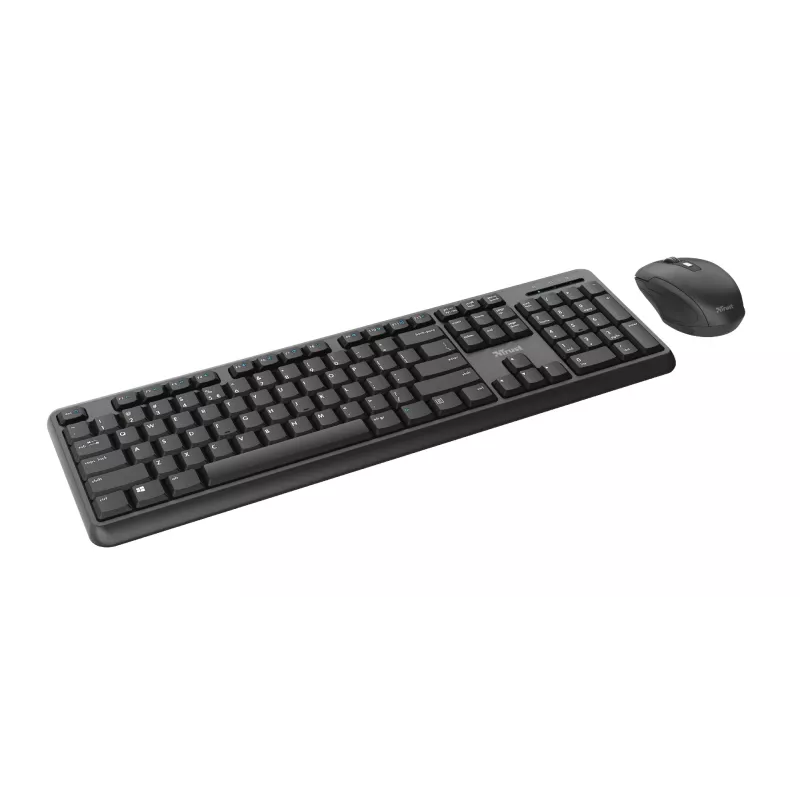 Trust TKM-350 Toetsenbord Muis inclusief Office RF Draadloos QWERTZ Duits Zwart