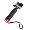 Hama 00004458 camera-monopod, 1/4 inch, kunststof, zwart/rood