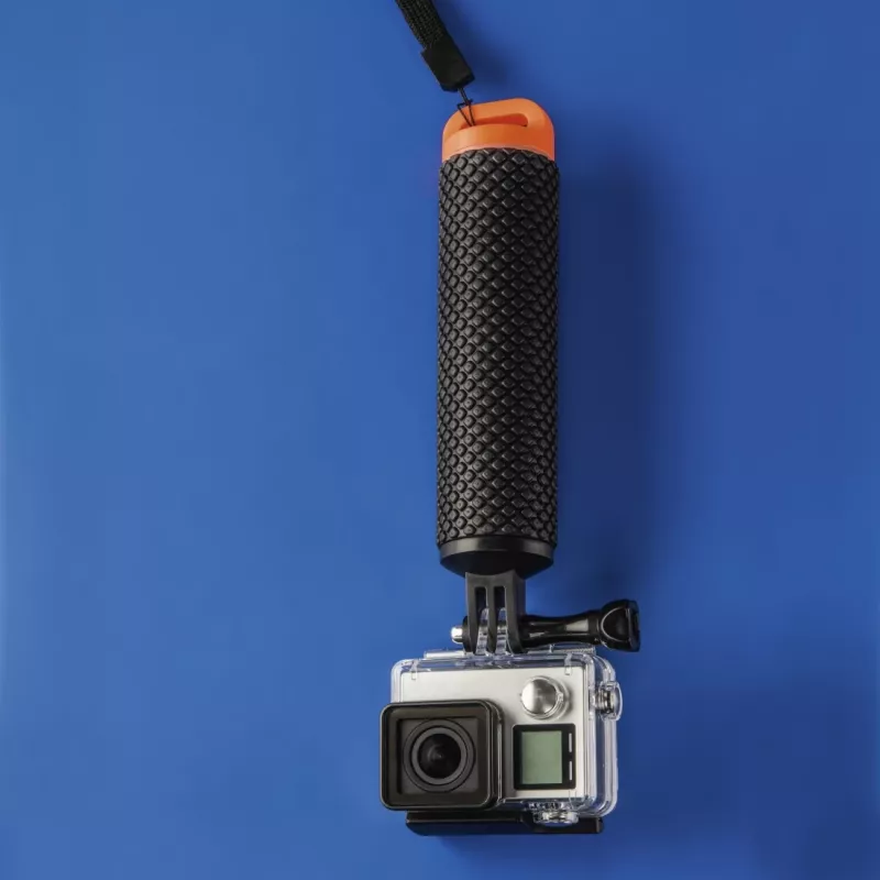 Hama 00004458 camera-monopod, 1/4 inch, kunststof, zwart/rood