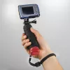 Hama 00004458 camera-monopod, 1/4 inch, kunststof, zwart/rood