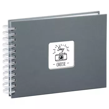 Hama Fine Art fotoalbum grijs 50 blad 10 x 15 cm spiraalbinding