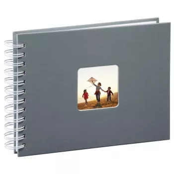 Hama Fine Art fotoalbum grijs 50 blad 10 x 15 cm spiraalbinding