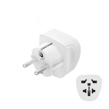 Hama 00223456 netadapter type E/F hybride universeel wit