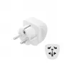 Hama 00223456 netadapter type E/F hybride universeel wit