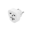 Hama 00223456 netadapter type E/F hybride universeel wit