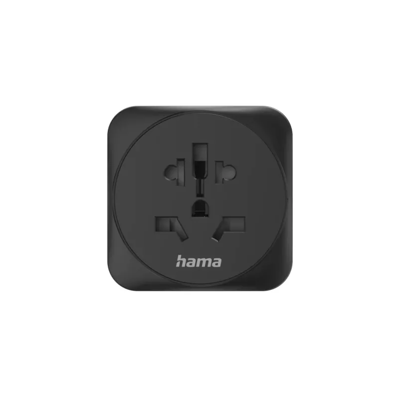 Hama 00223454 netstekker-adapter type E/F hybride universeel zwart