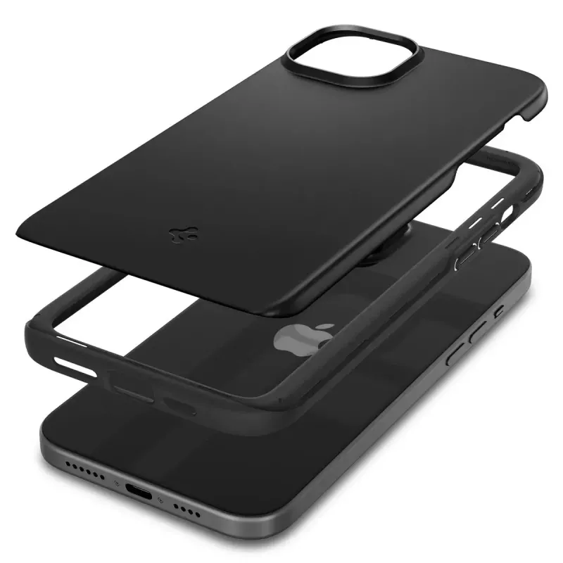 Cover Spigen ACS06776 voor iPhone 15 15,5 cm zwart