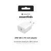 mophie essentials 20W USB-C PD-voeding universeel wit AC-snelladen binnen