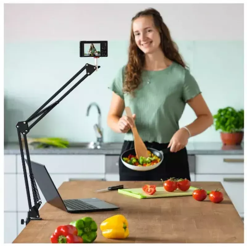 Hama 700 II ringlamp, microfoon, webcam, camera, mobiele telefoon/smartphone, tablet/UMPC zwart