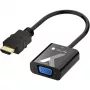 Techly kabeladapter converter HDMI naar VGA zwart 0,1 m 1920x1200 60 Hz
