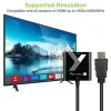 Techly kabeladapter converter HDMI naar VGA zwart 0,1 m 1920x1200 60 Hz