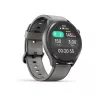 Hama Smartwatch 9000 00178627, 1,43 inch (3,63 cm) AMOLED, GPS, muziekopslag, waterdicht, siliconen band, antraciet