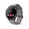 Hama Smartwatch 9000 00178627, 1,43 inch (3,63 cm) AMOLED, GPS, muziekopslag, waterdicht, siliconen band, antraciet