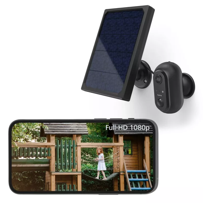 IP-beveiligingscamera Hama 00176648 outdoor draadloos zwart 1080p