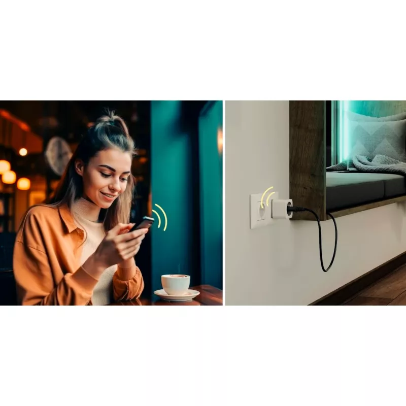 Smart plug Hama 00176654 3680 W binnen draadloos Wi-Fi wit