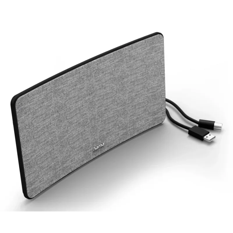 Indoor tv-antenne Hama Fabric Design zwart grijs USB 2 m