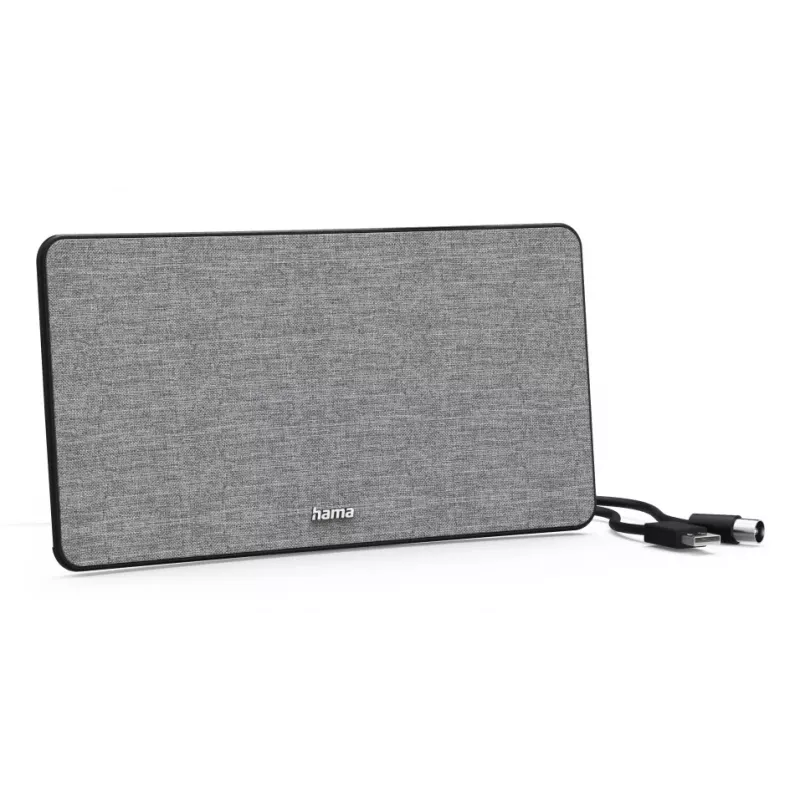 Indoor tv-antenne Hama Fabric Design zwart grijs USB 2 m