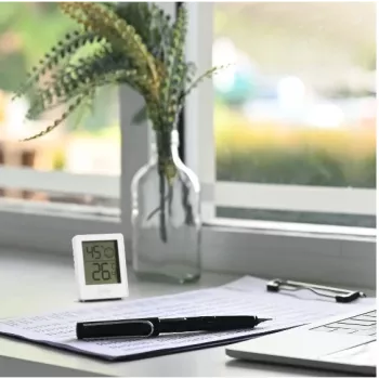 Digitaal weerstation Hama 00222233 wit binnen thermometer hygrometer