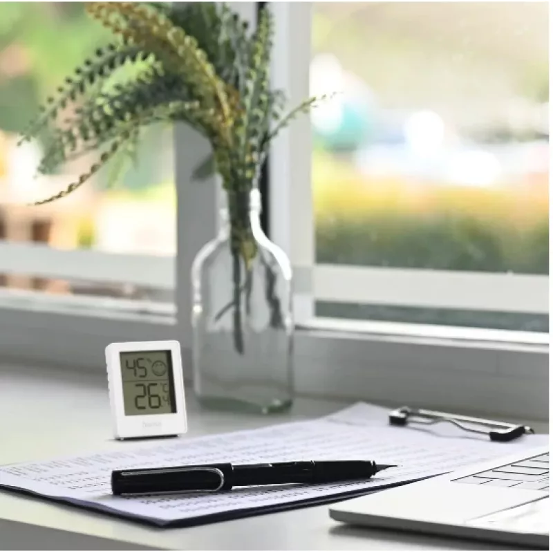 Digitaal weerstation Hama 00222233 wit binnen thermometer hygrometer