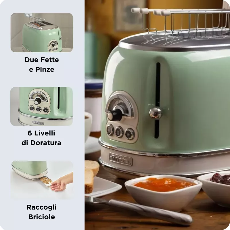 Ariete 0155/04 6 2 snijplaten 810 W groen