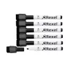 Rexel Magnetic Dry-Erase Markers zwart 6 stuks