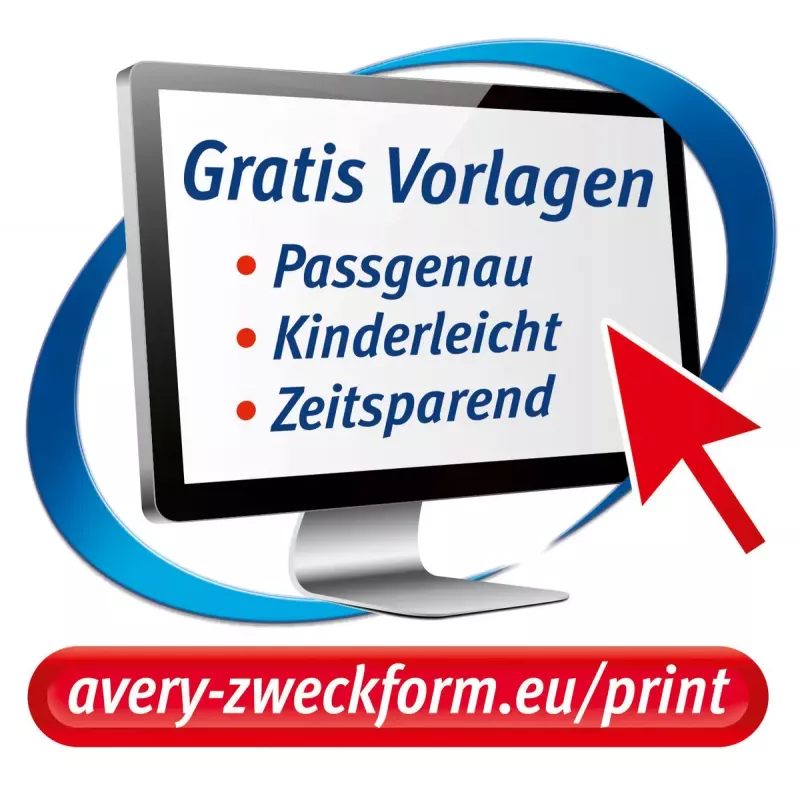 Kleidertransfer Avery MD1003 inkjet wit 210x297mm 4 stuks