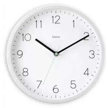 Wandklok HAMA Menorca, analoog, Ø 25 cm, wit