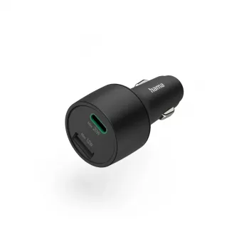 Hama 00201690 mobiele oplader smartphone zwart sigarettenaansteker snelladen auto