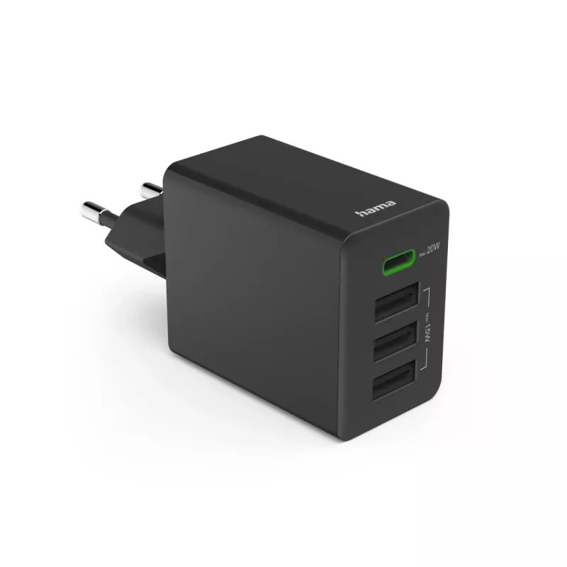 Hama 00201990 mobiele oplader headset, powerbank, smartphone, tablet zwart AC snelladen indoor