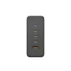 Oplaadstation HAMA 201977, 240W totaal, 4× USB-C, 1× USB-A, zwart