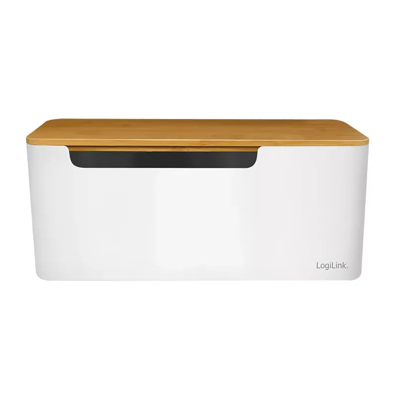 Stopcontactafdekking LogiLink KAB0075 bamboedeksel wit