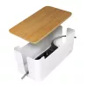 Stopcontactafdekking LogiLink KAB0075 bamboedeksel wit