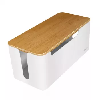 Stopcontactafdekking LogiLink KAB0075 bamboedeksel wit