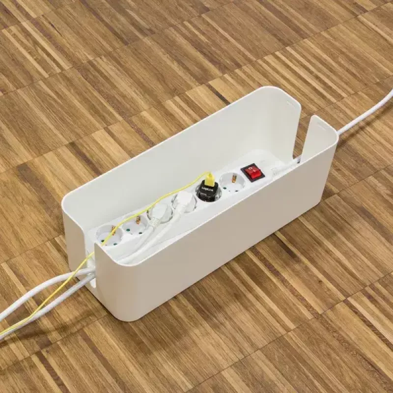 Kabelbox LogiLink KAB0078 universeel wit 3 stuks