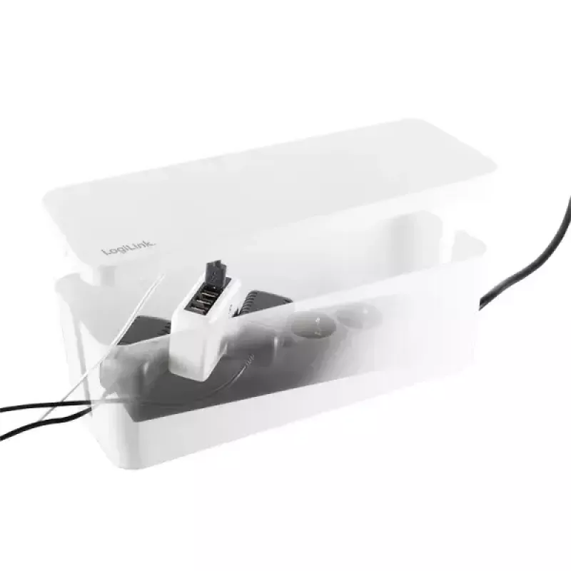 Kabelbox LogiLink KAB0078 universeel wit 3 stuks