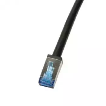 Netwerkkabel LogiLink CQ7033S RJ-45 Cat6a 1 m zwart