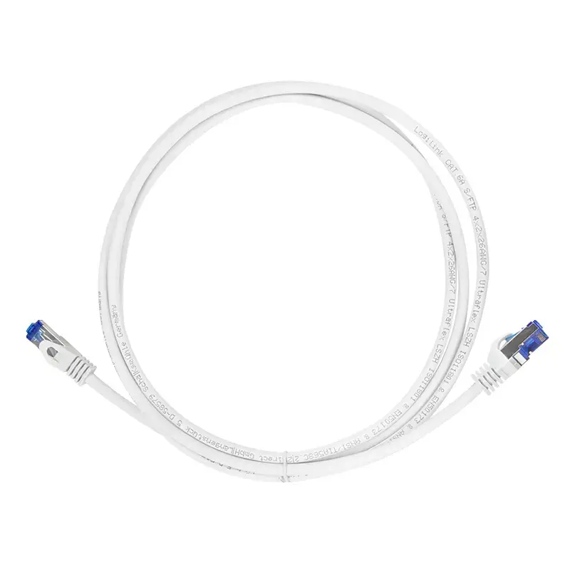 Netwerkkabel LogiLink C6A011S RJ-45 Cat6a 0,25 m wit