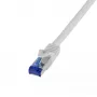 Netwerkkabel LogiLink C6A102S RJ-45 Cat6a 15 m grijs