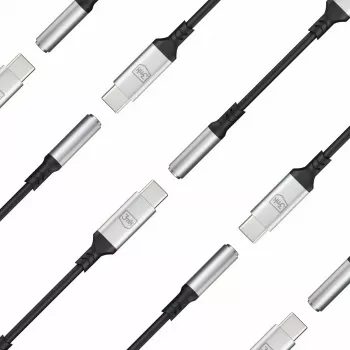 3,5 mm USB-kabel 3MK jack 3,5 mm 1 st. USB-C naar jack 3,5 mm