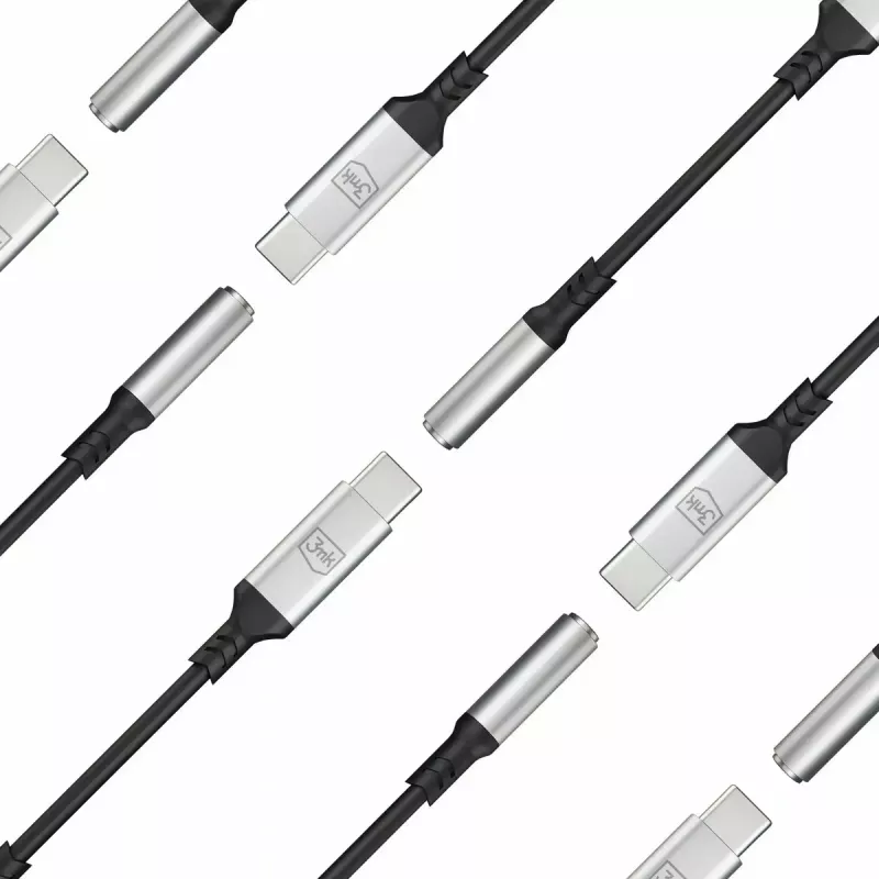 3,5 mm USB-kabel 3MK jack 3,5 mm 1 st. USB-C naar jack 3,5 mm